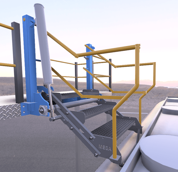 Folding Stairs and Loading Platform